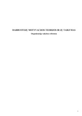 Darbuotojų motyvacijos teorijos ir jų taikymas 1