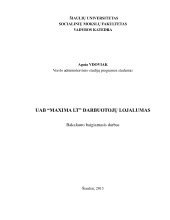 Darbuotojų lojalumas 1