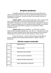 Renginio scenarijus biudžetas 1