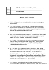 Renginio scenarijus biudžetas 2