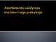 Asortimento valdymas mažmeninėje prekyboje