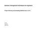 Project Planning and Scheduling Methods