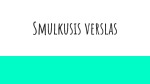 Smulkusis verslas skaidrės 1