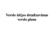 Verslo idėjos detalizavimas verslo plane