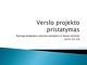 Verslo projekto pristatymas: spa ir grožio salonas 