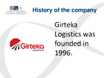 Girteka logistics project 3