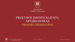 Prekybos įmonės klientų aptarnavimas 1