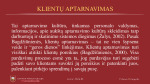 Prekybos įmonės klientų aptarnavimas 3