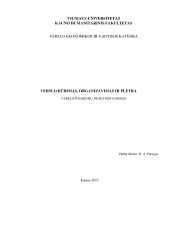 Verslo kūrimas organizavimas ir plėtra 1