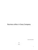 Business ethics in Sony Company