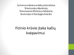 Fizinio krūvio įtaka kačių kvėpavimui 1