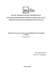 Vietos savivalda Lietuvoje 1