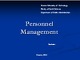 Personnel Management