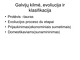 Galvijų kilmė, evoliucija ir klasifikacija