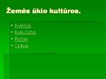 Žemės ūkio kultūros 2