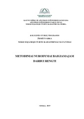 Kraštotvarkos katedros metodiniai nurodymai baigiamajam darbui rengti 1
