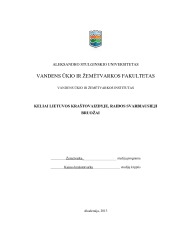 Keliai Lietuvos kraštovaizdyje 1