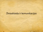 Žiniasklaida ir komunikacijos 1